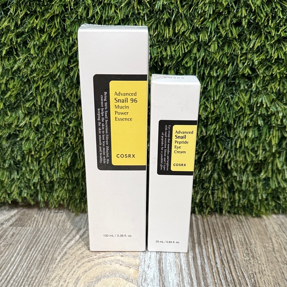 COSRX Advanced Snail 96 Skincare Duo Mucin Power Essence & Peptide Eye Cream